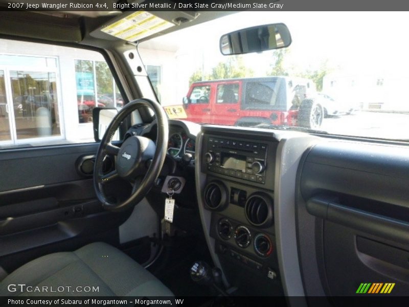 Bright Silver Metallic / Dark Slate Gray/Medium Slate Gray 2007 Jeep Wrangler Rubicon 4x4