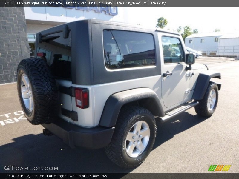 Bright Silver Metallic / Dark Slate Gray/Medium Slate Gray 2007 Jeep Wrangler Rubicon 4x4