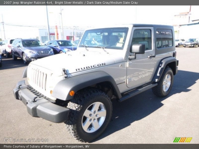 Bright Silver Metallic / Dark Slate Gray/Medium Slate Gray 2007 Jeep Wrangler Rubicon 4x4