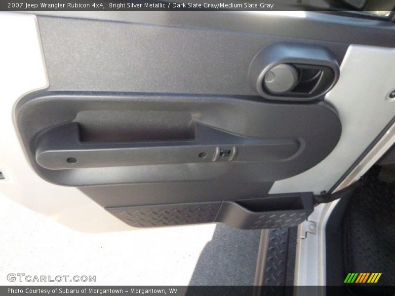 Bright Silver Metallic / Dark Slate Gray/Medium Slate Gray 2007 Jeep Wrangler Rubicon 4x4
