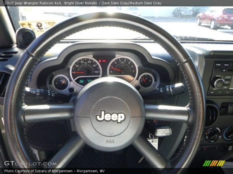Bright Silver Metallic / Dark Slate Gray/Medium Slate Gray 2007 Jeep Wrangler Rubicon 4x4