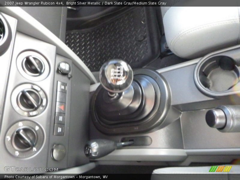 Bright Silver Metallic / Dark Slate Gray/Medium Slate Gray 2007 Jeep Wrangler Rubicon 4x4
