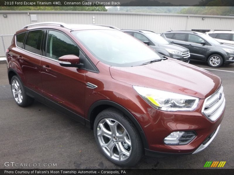 Cinnamon Glaze / Charcoal Black 2018 Ford Escape Titanium 4WD