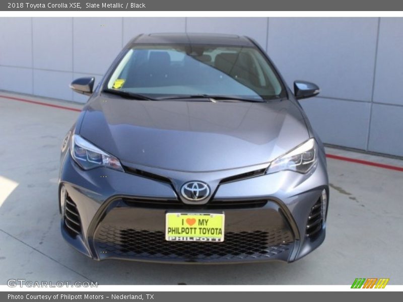 Slate Metallic / Black 2018 Toyota Corolla XSE