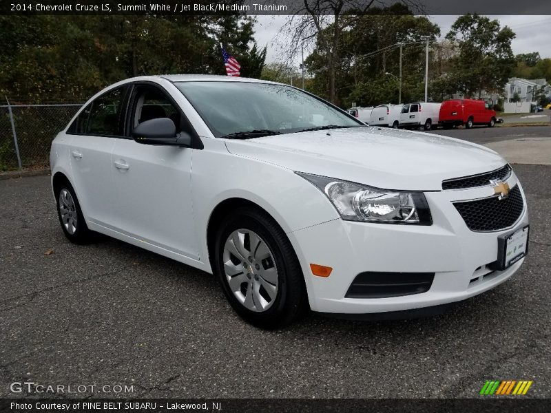 Summit White / Jet Black/Medium Titanium 2014 Chevrolet Cruze LS