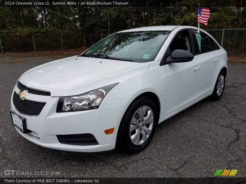 Summit White / Jet Black/Medium Titanium 2014 Chevrolet Cruze LS