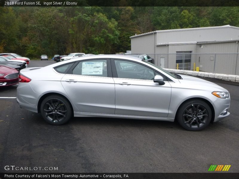 Ingot Silver / Ebony 2018 Ford Fusion SE
