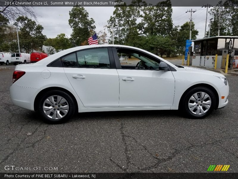 Summit White / Jet Black/Medium Titanium 2014 Chevrolet Cruze LS