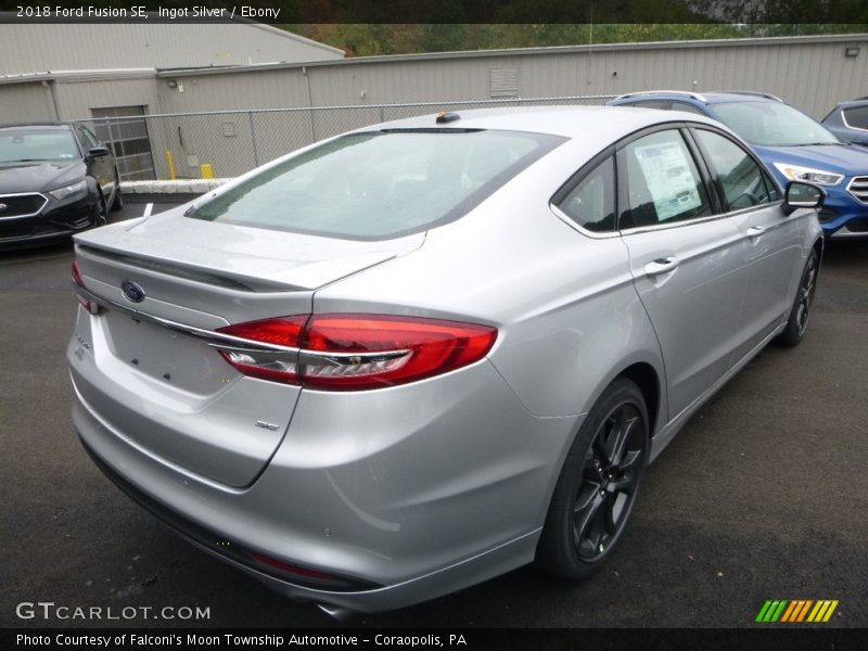 Ingot Silver / Ebony 2018 Ford Fusion SE