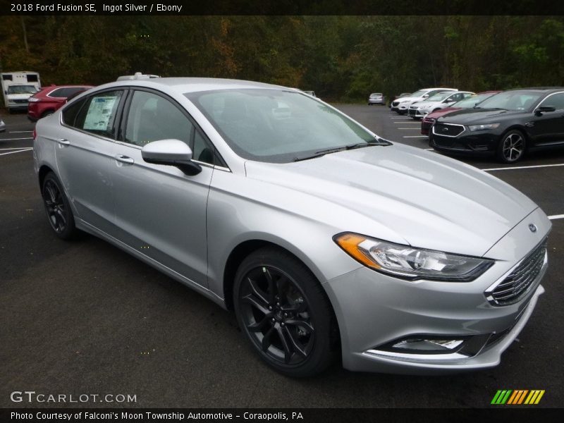Ingot Silver / Ebony 2018 Ford Fusion SE