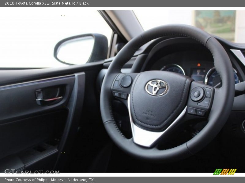 Slate Metallic / Black 2018 Toyota Corolla XSE