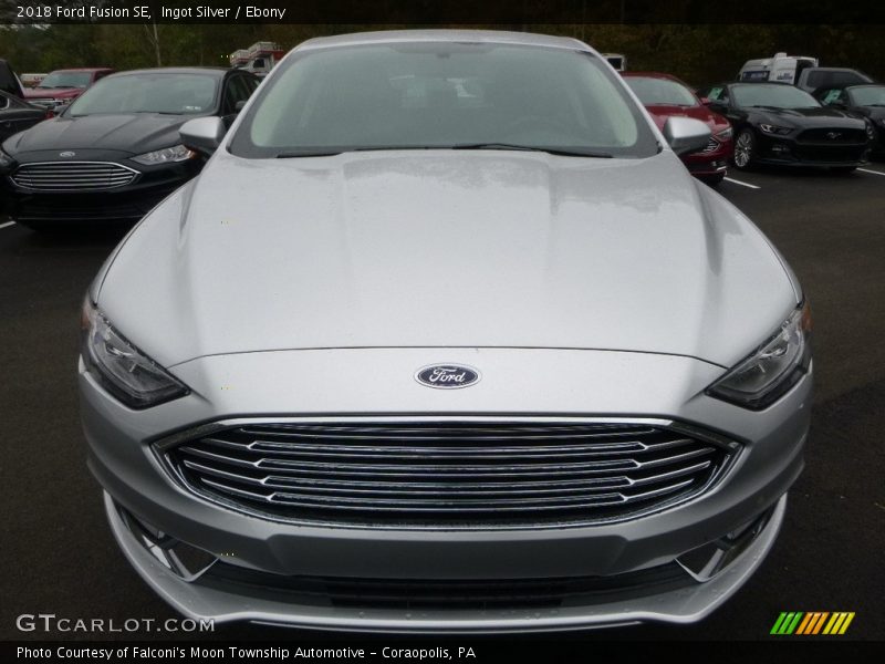 Ingot Silver / Ebony 2018 Ford Fusion SE