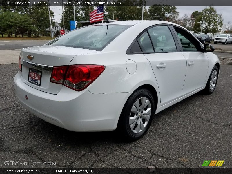 Summit White / Jet Black/Medium Titanium 2014 Chevrolet Cruze LS