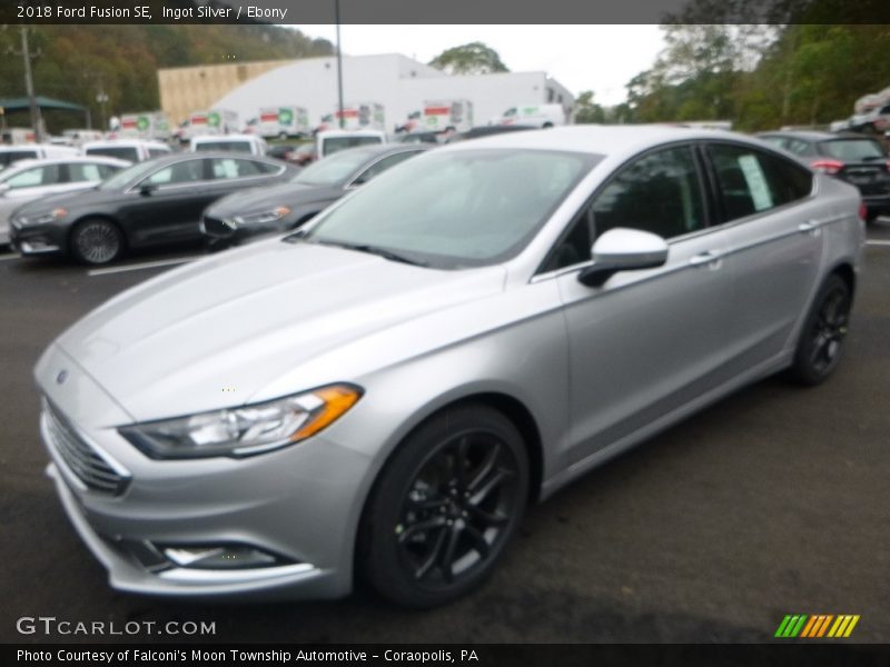Ingot Silver / Ebony 2018 Ford Fusion SE