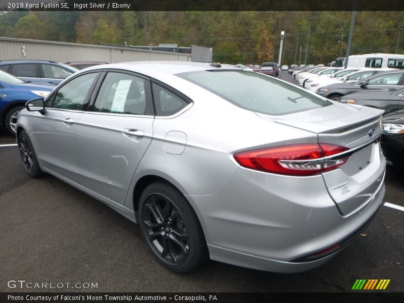 Ingot Silver / Ebony 2018 Ford Fusion SE