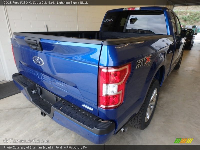 Lightning Blue / Black 2018 Ford F150 XL SuperCab 4x4