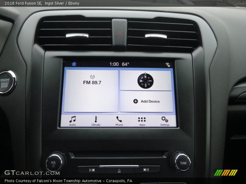 Ingot Silver / Ebony 2018 Ford Fusion SE