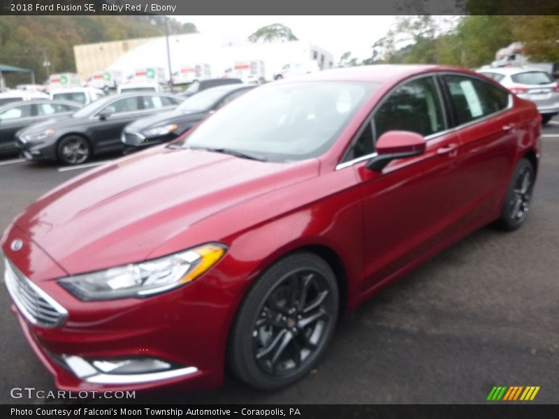 Ruby Red / Ebony 2018 Ford Fusion SE