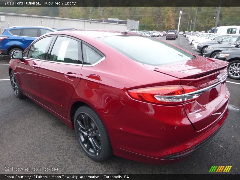 Ruby Red / Ebony 2018 Ford Fusion SE