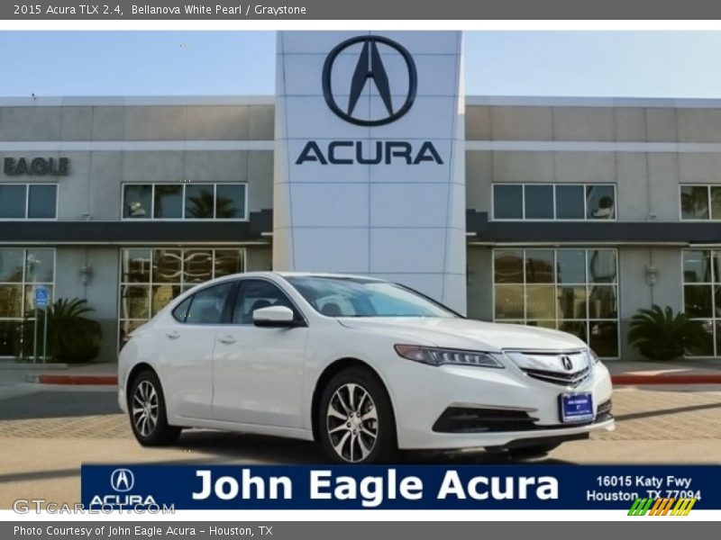 Bellanova White Pearl / Graystone 2015 Acura TLX 2.4