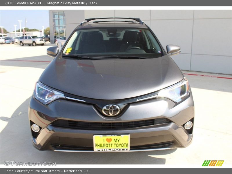Magnetic Gray Metallic / Black 2018 Toyota RAV4 XLE