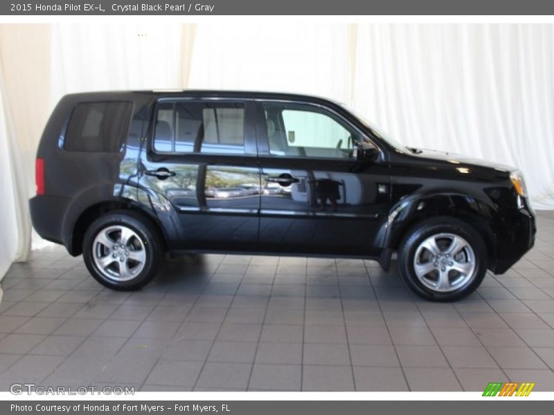 Crystal Black Pearl / Gray 2015 Honda Pilot EX-L