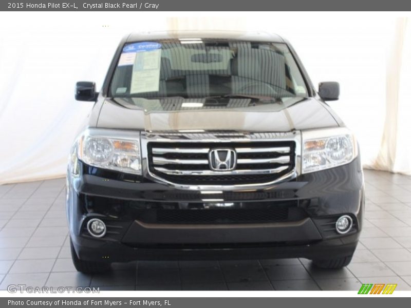 Crystal Black Pearl / Gray 2015 Honda Pilot EX-L