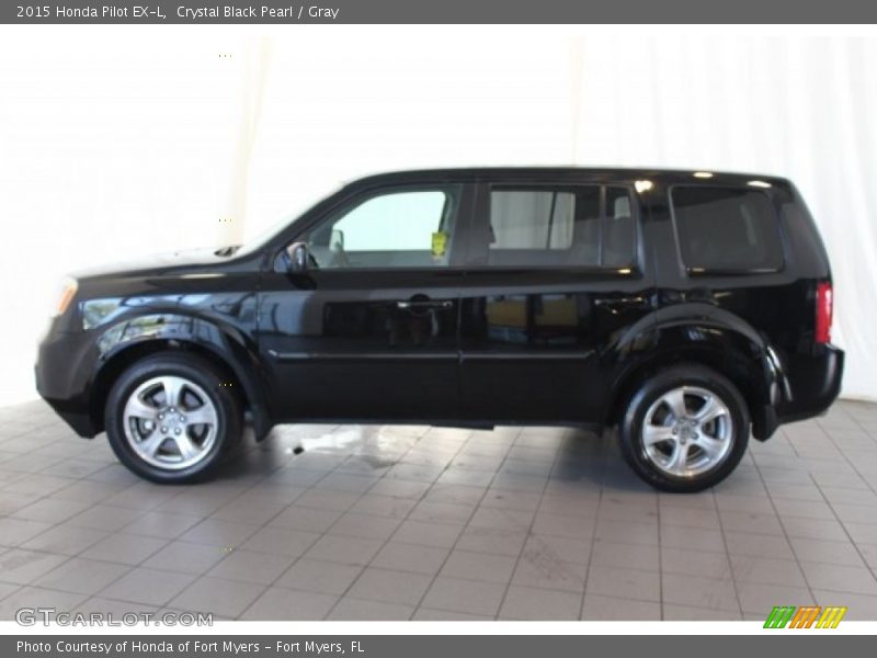 Crystal Black Pearl / Gray 2015 Honda Pilot EX-L