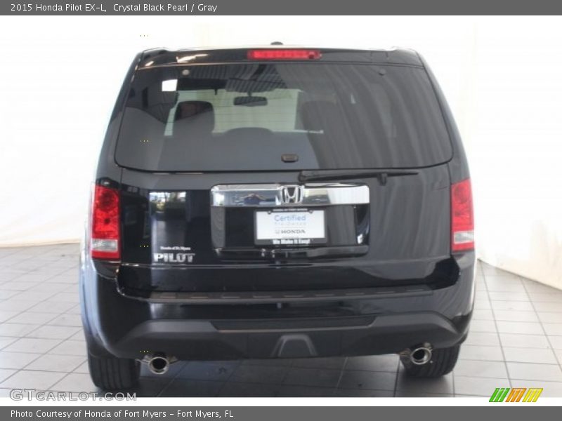 Crystal Black Pearl / Gray 2015 Honda Pilot EX-L