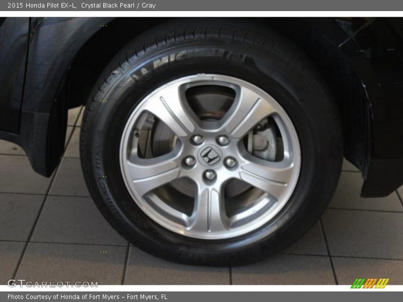 Crystal Black Pearl / Gray 2015 Honda Pilot EX-L