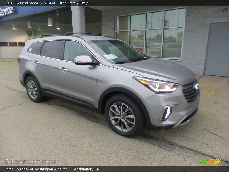Iron Frost / Gray 2018 Hyundai Santa Fe SE AWD