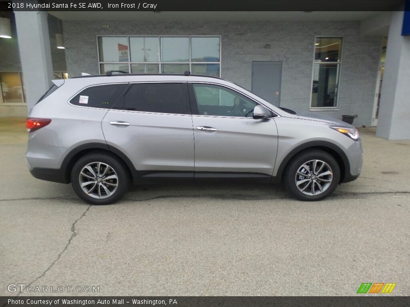 Iron Frost / Gray 2018 Hyundai Santa Fe SE AWD