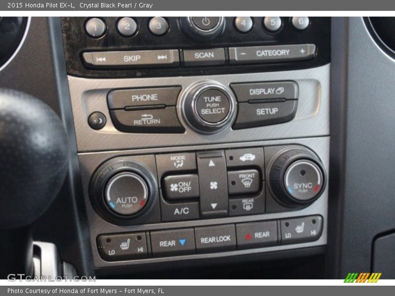 Crystal Black Pearl / Gray 2015 Honda Pilot EX-L