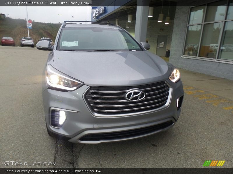 Iron Frost / Gray 2018 Hyundai Santa Fe SE AWD