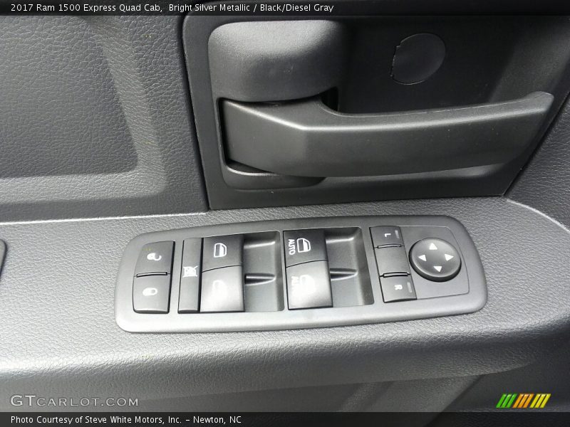Bright Silver Metallic / Black/Diesel Gray 2017 Ram 1500 Express Quad Cab