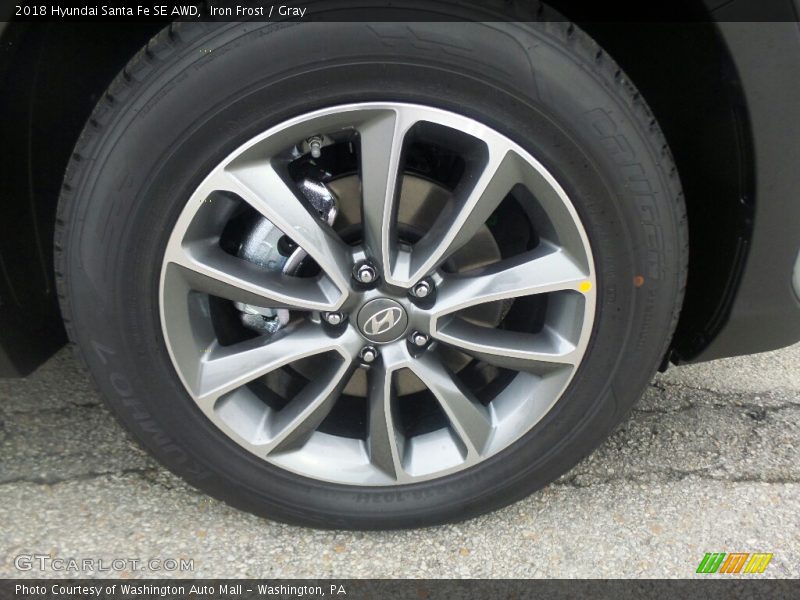 Iron Frost / Gray 2018 Hyundai Santa Fe SE AWD