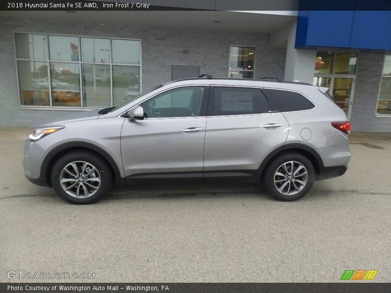 Iron Frost / Gray 2018 Hyundai Santa Fe SE AWD