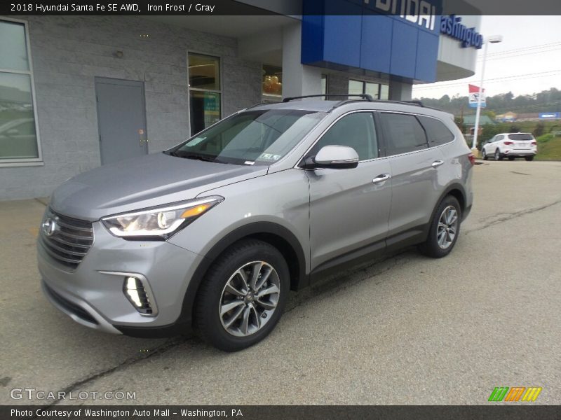 Iron Frost / Gray 2018 Hyundai Santa Fe SE AWD