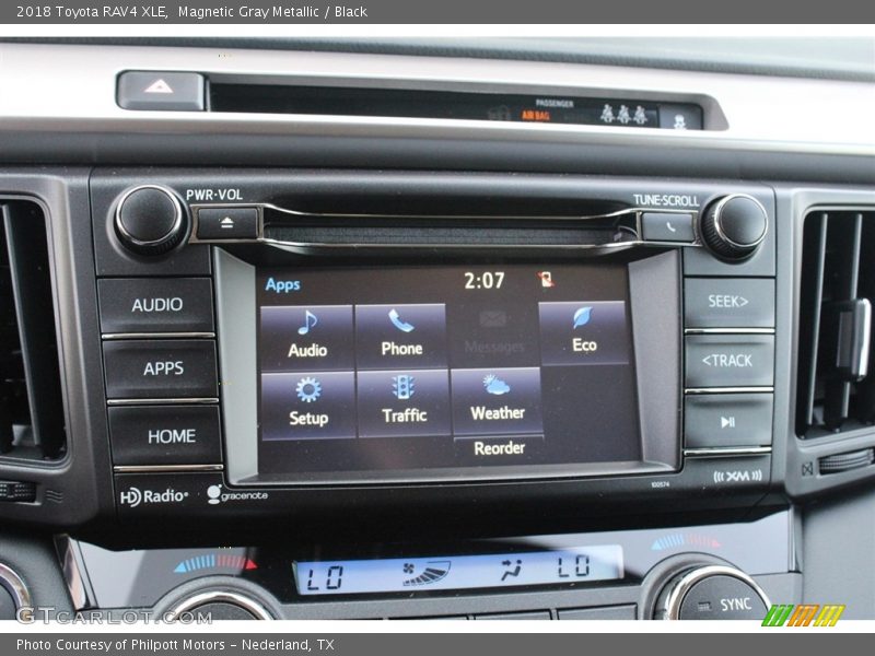 Magnetic Gray Metallic / Black 2018 Toyota RAV4 XLE