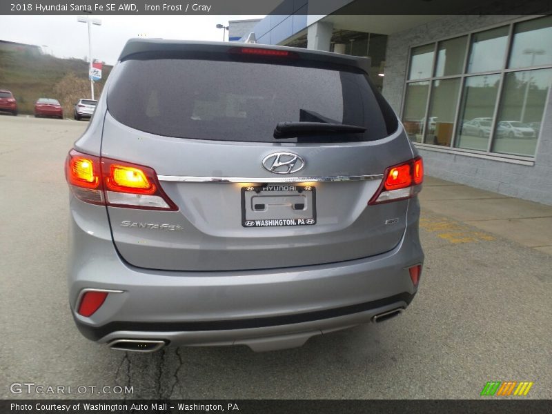 Iron Frost / Gray 2018 Hyundai Santa Fe SE AWD
