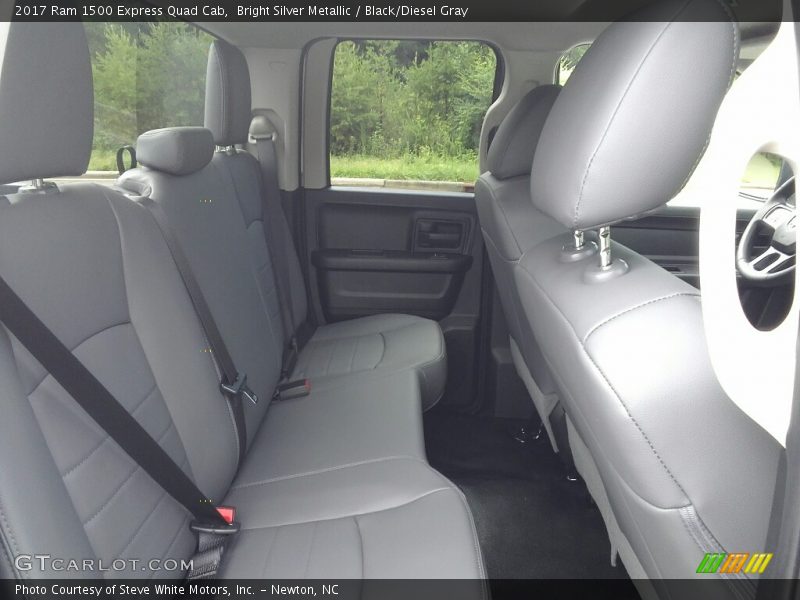 Bright Silver Metallic / Black/Diesel Gray 2017 Ram 1500 Express Quad Cab