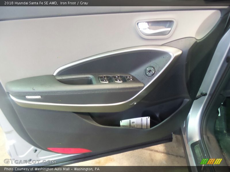 Iron Frost / Gray 2018 Hyundai Santa Fe SE AWD
