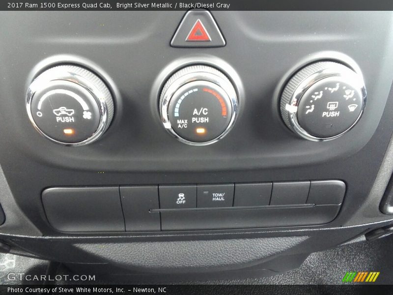 Bright Silver Metallic / Black/Diesel Gray 2017 Ram 1500 Express Quad Cab