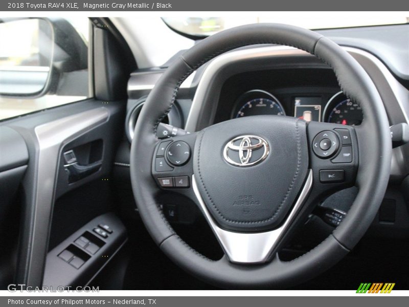 Magnetic Gray Metallic / Black 2018 Toyota RAV4 XLE