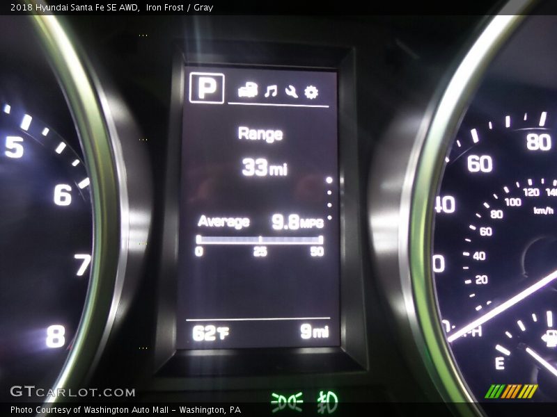 Iron Frost / Gray 2018 Hyundai Santa Fe SE AWD