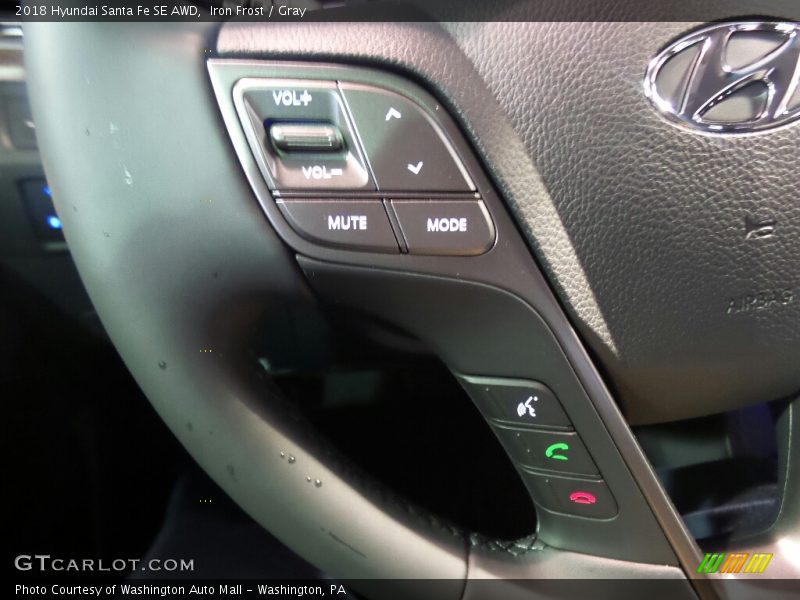 Iron Frost / Gray 2018 Hyundai Santa Fe SE AWD