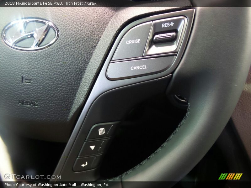 Iron Frost / Gray 2018 Hyundai Santa Fe SE AWD