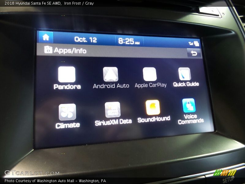 Iron Frost / Gray 2018 Hyundai Santa Fe SE AWD