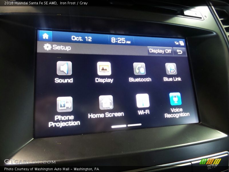 Iron Frost / Gray 2018 Hyundai Santa Fe SE AWD
