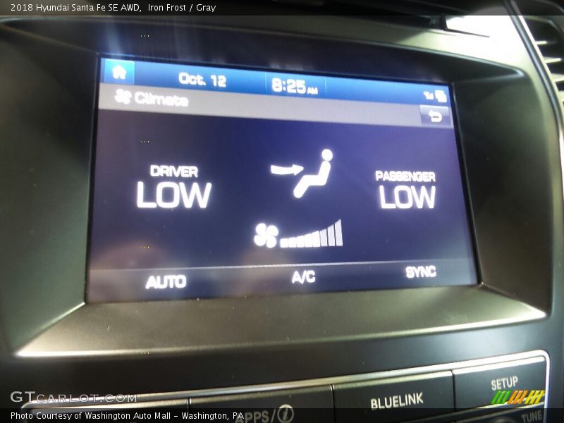 Iron Frost / Gray 2018 Hyundai Santa Fe SE AWD